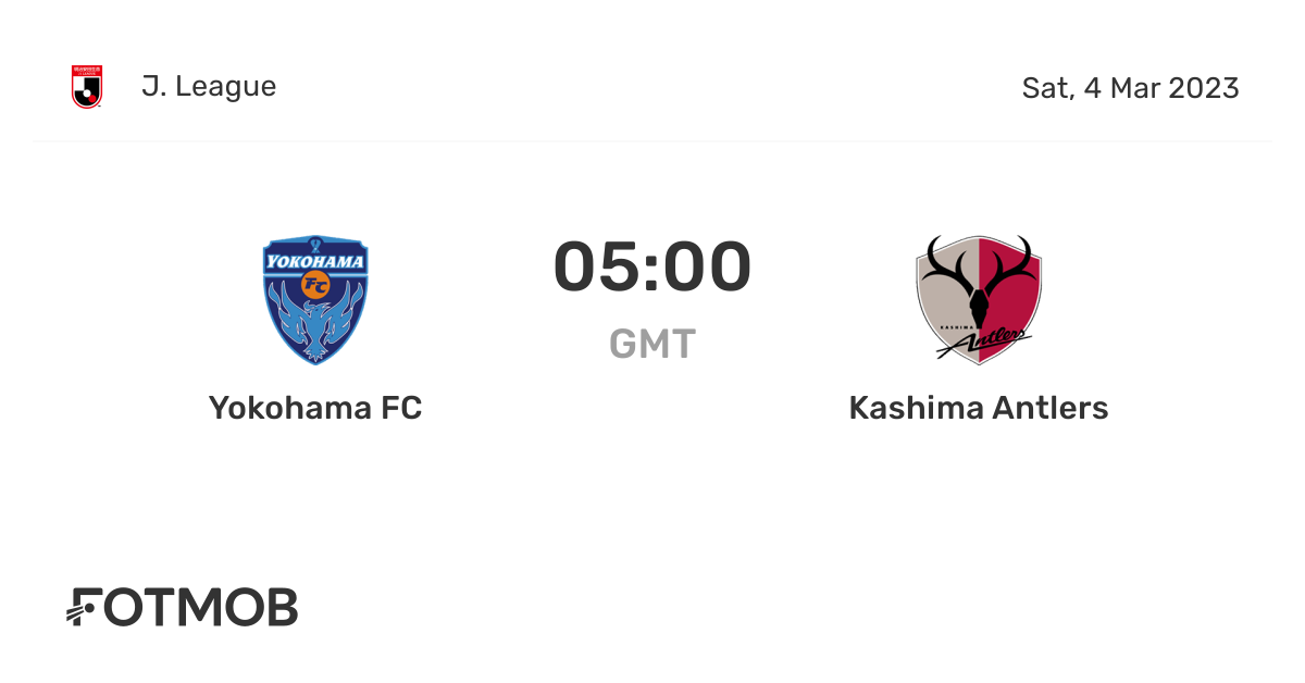 Yokohama FC vs Kashima Antlers live score, predicted lineups and H2H