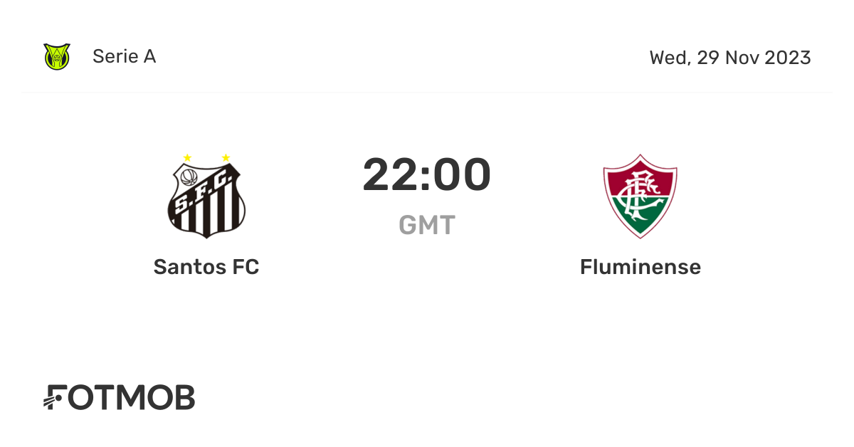 Santos FC vs Fluminense live score, predicted lineups and H2H stats