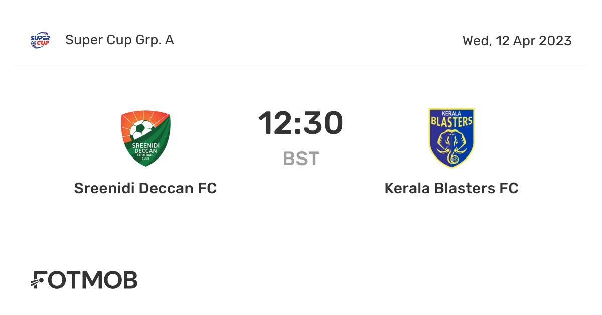 Sreenidi Deccan FC vs Kerala Blasters FC live score, predicted