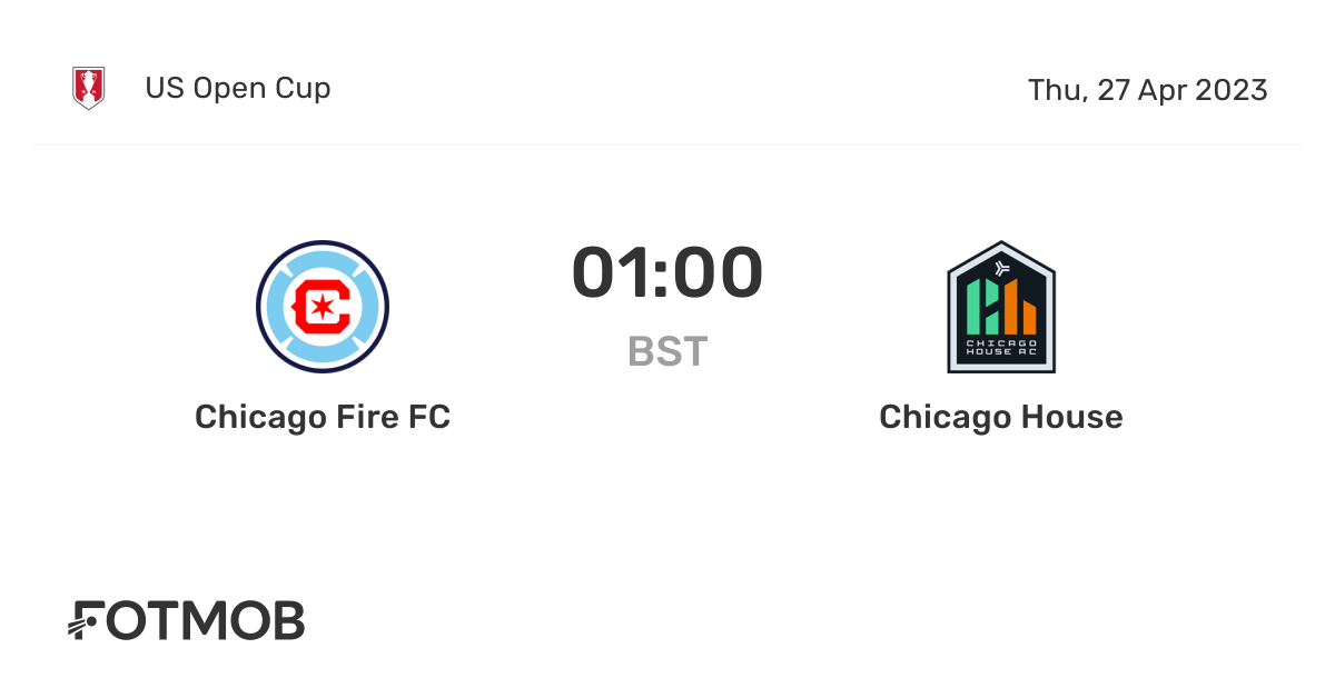 Chicago Fire FC vs Chicago House live score, predicted lineups and