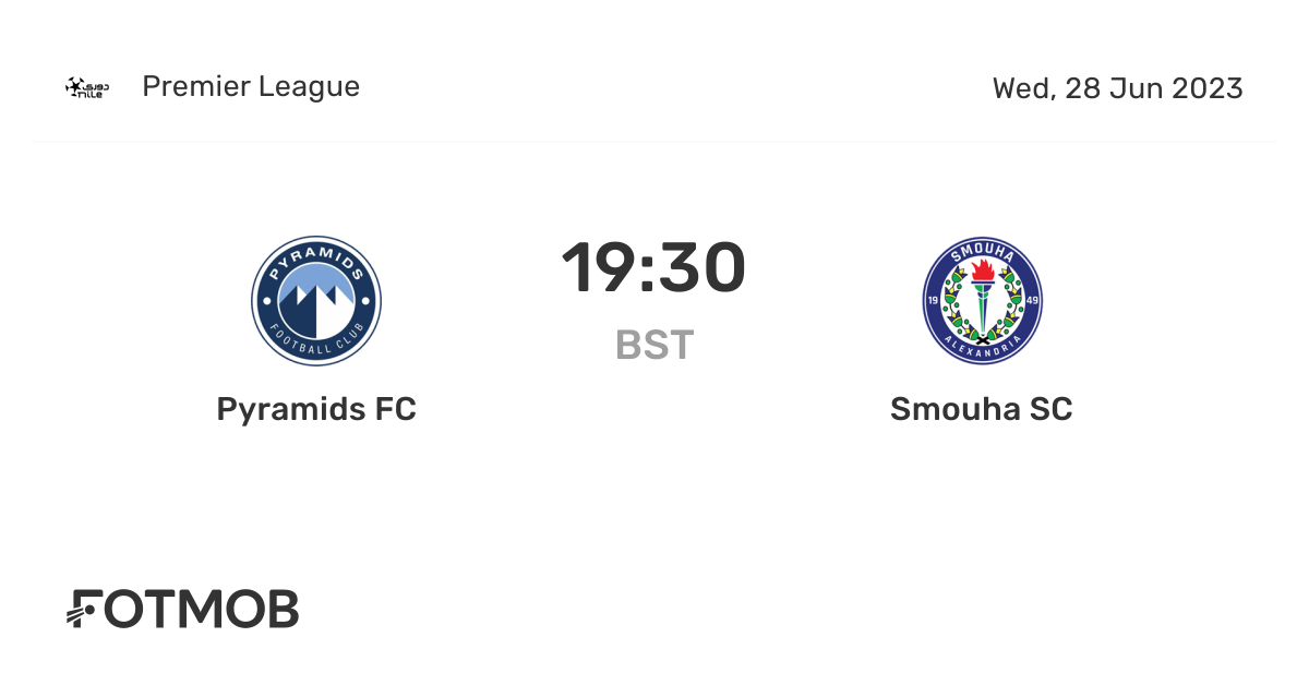 Pyramids FC vs Smouha SC live score, predicted lineups and H2H stats.