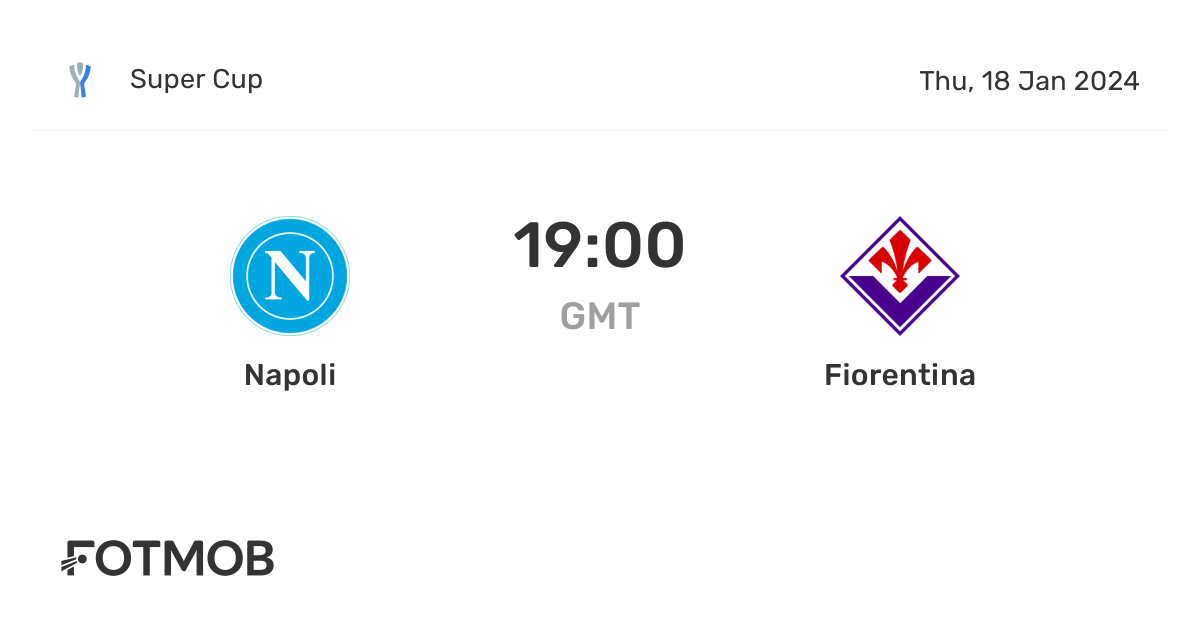 Napoli vs Fiorentina live score, predicted lineups and H2H stats.