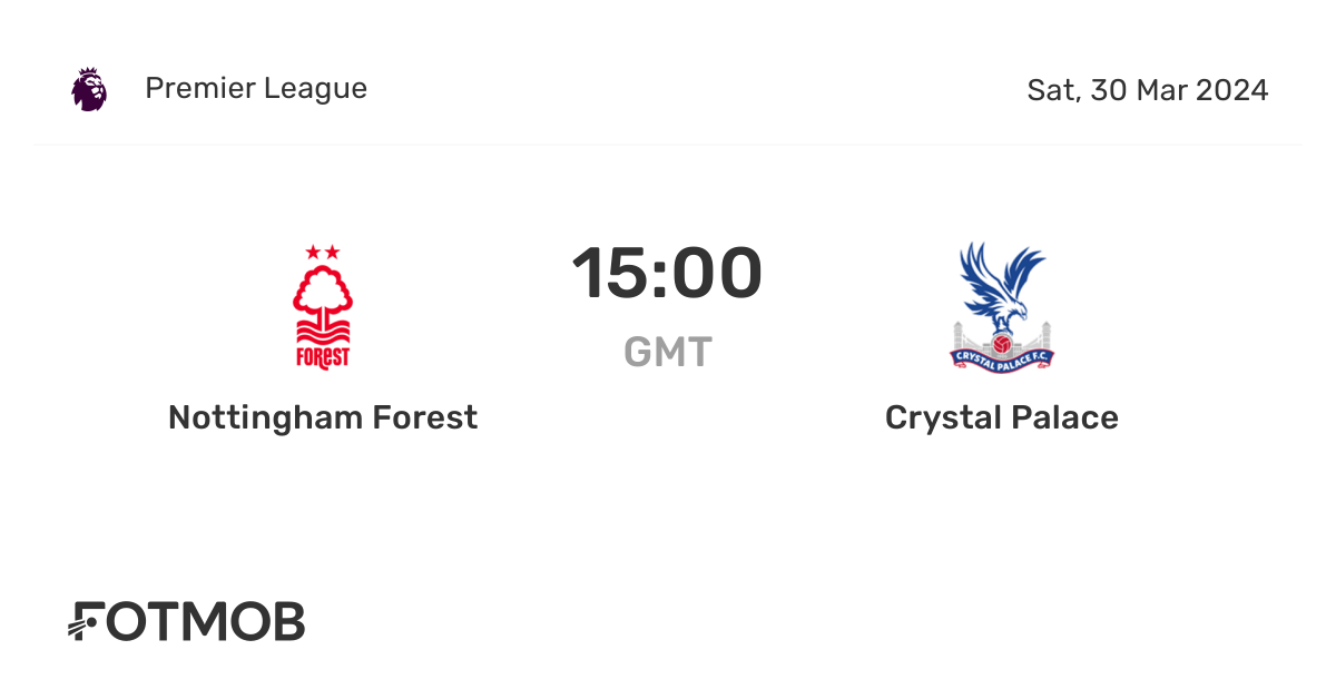 Nottingham Forest vs Crystal Palace live