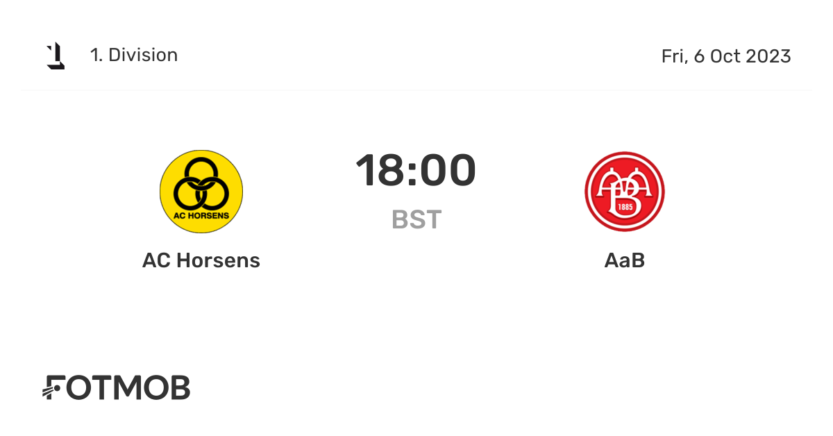 Horsens vs BK live score, predicted lineups and H2H stats.