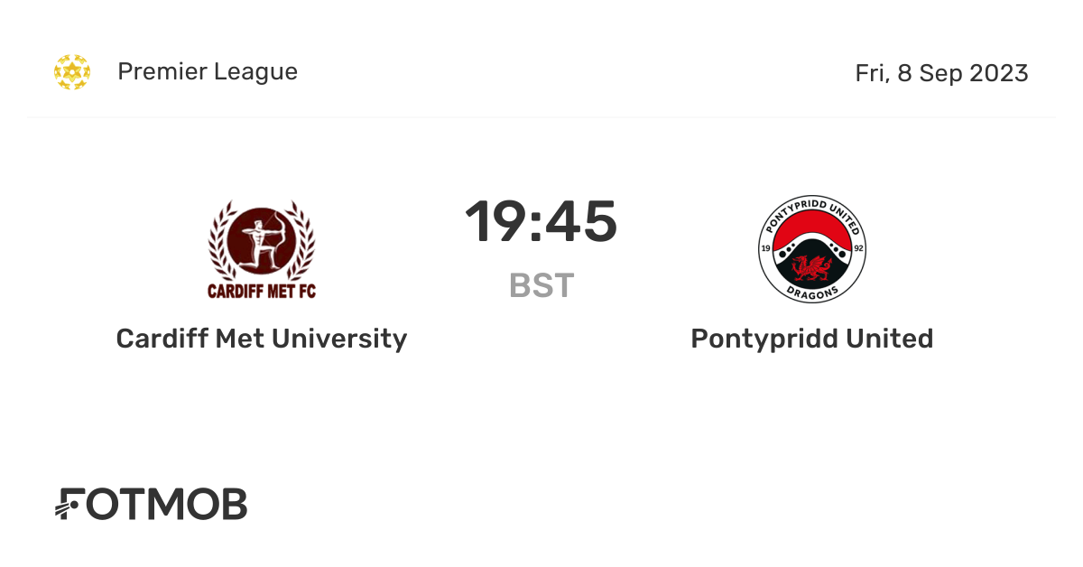 Cardiff Met University vs Pontypridd United live score, predicted
