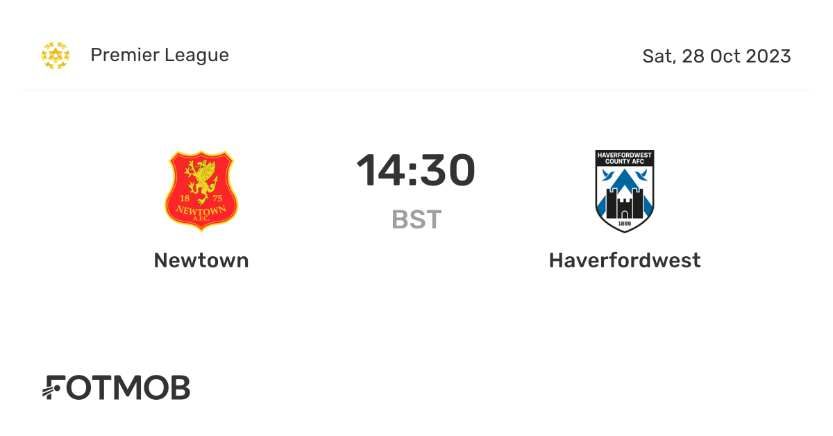 Newtown vs Haverfordwest live score, predicted lineups and H2H stats