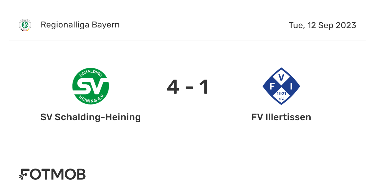 SV Schalding-Heining vs FV Illertissen - live score, predicted lineups ...