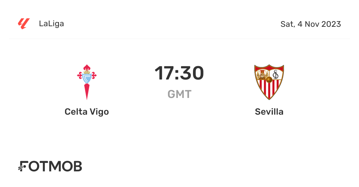 Celta Vigo vs Sevilla - marcador en vivo, alineaciones previstas y ...