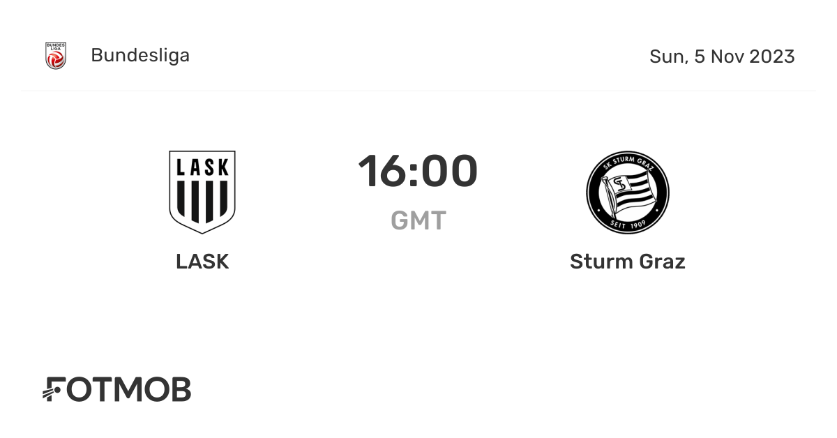 LASK vs Sturm Graz live score, predicted lineups and H2H stats