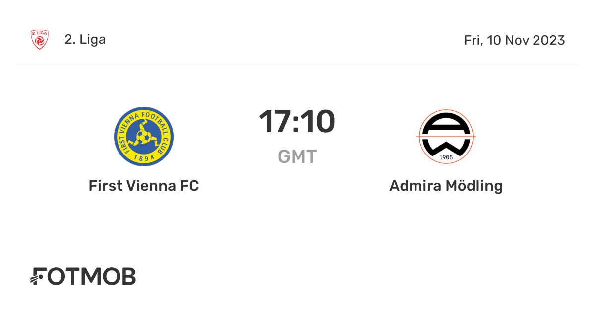 First Vienna FC vs Admira Mödling live score, predicted lineups and