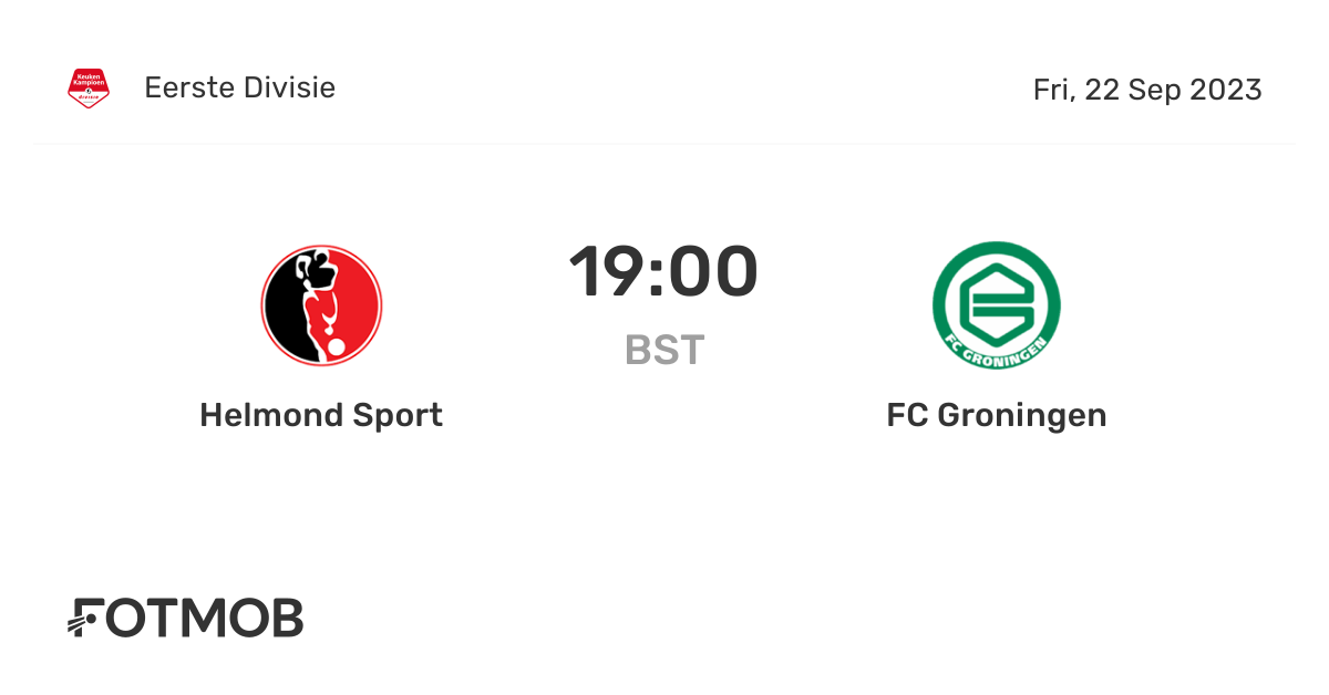 Helmond Sport vs FC Groningen live