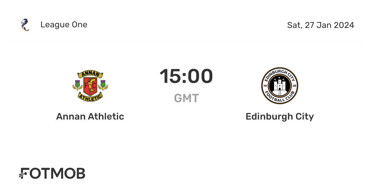 Annan Athletic vs Edinburgh City live score, predicted lineups and