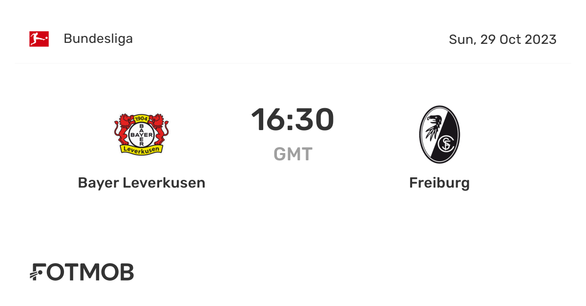 Bayer Leverkusen vs SC Freiburg live score, predicted lineups and H2H stats