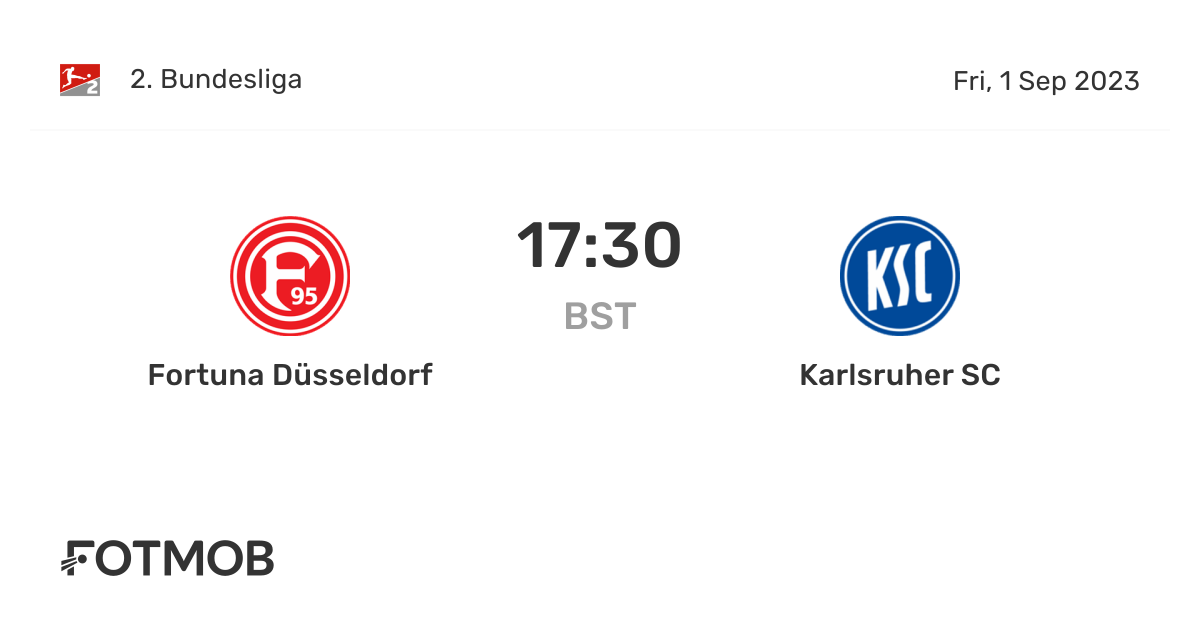 Fortuna Düsseldorf vs. Karlsruher SC: High Stakes Derby in the German Cup — Wherears the Edge?