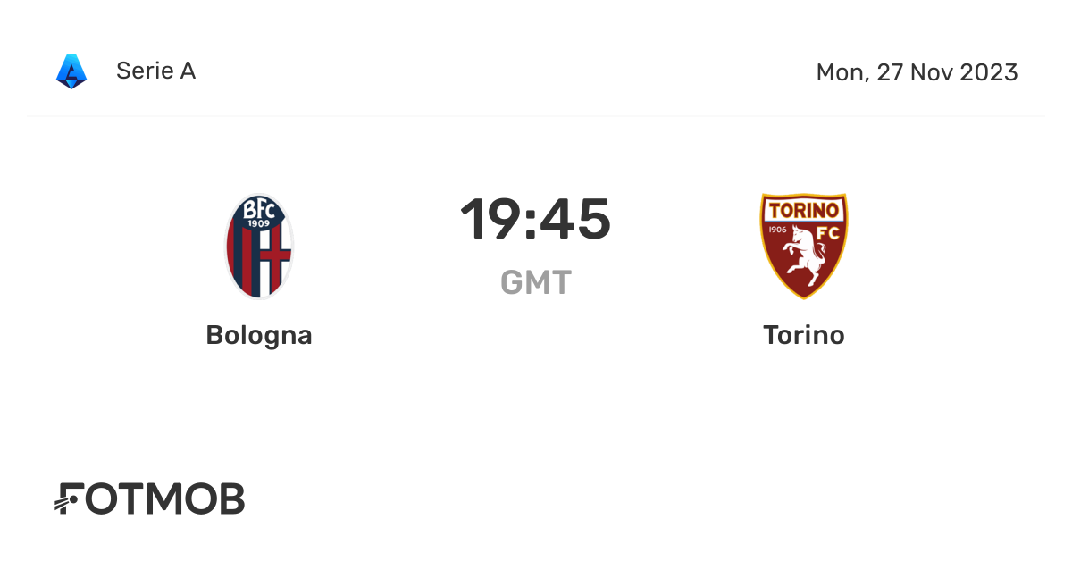 Bologna vs Torino live score, predicted lineups and H2H stats.