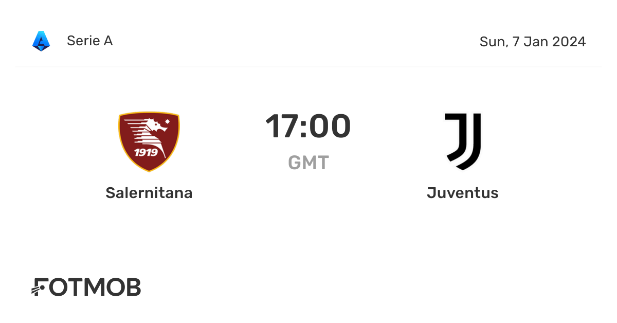 Salernitana vs Juventus marcador en vivo alineaciones previstas y estadísticas H2H