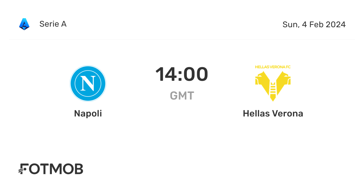 SSC Napoli vs Hellas Verona live score, predicted lineups and H2H stats