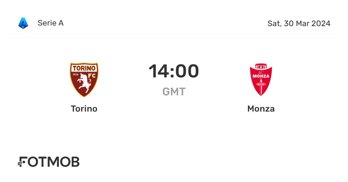Torino vs Monza live score, predicted lineups and H2H stats