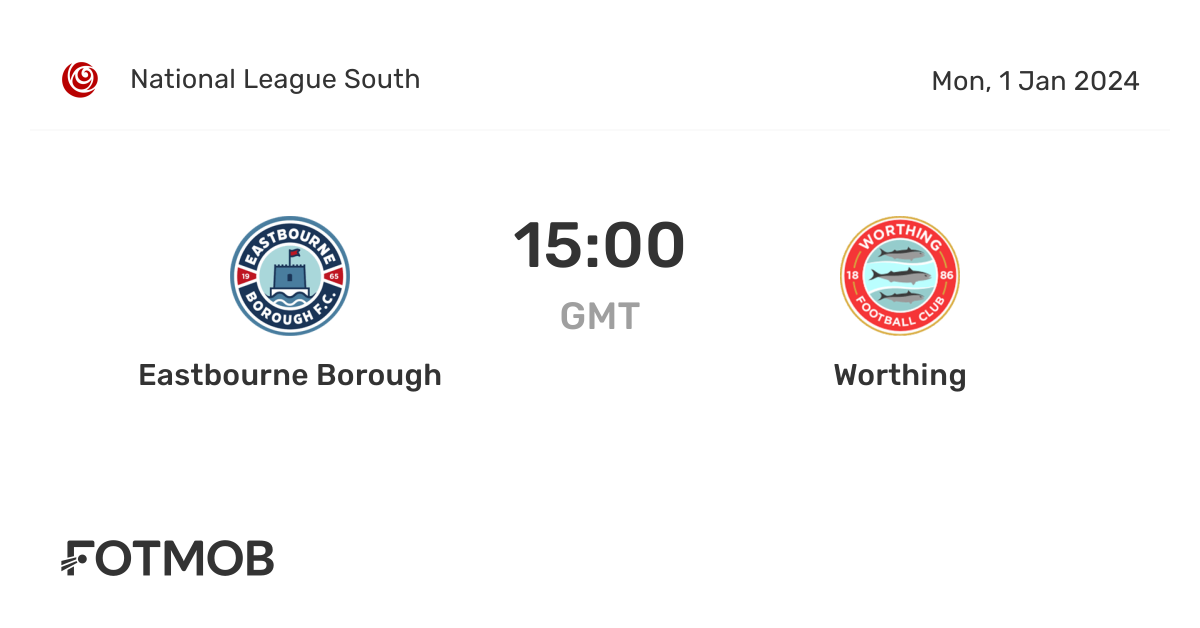 Eastbourne Borough vs Worthing live score, predicted lineups and H2H