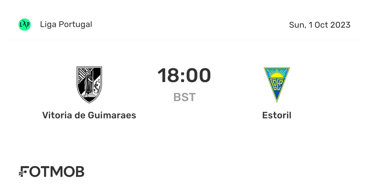 Vitoria de Guimaraes vs Estoril live score, predicted lineups and H2H