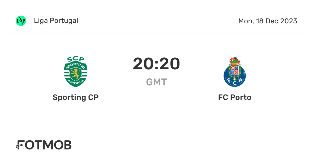 Sporting CP vs FC Porto marcador en vivo, alineaciones previstas y