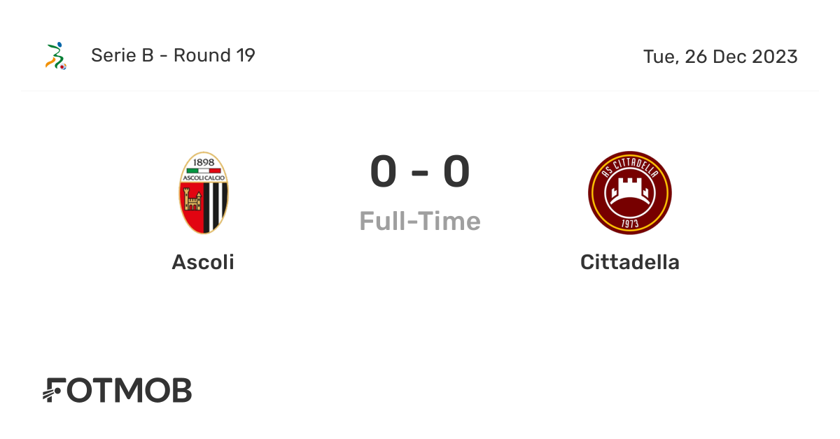 🔴 ASCOLI VS CITTADELLA 0-0 (EM DIRETO) - ITALIA - SERIE B - RONDA 36 ⚽ 