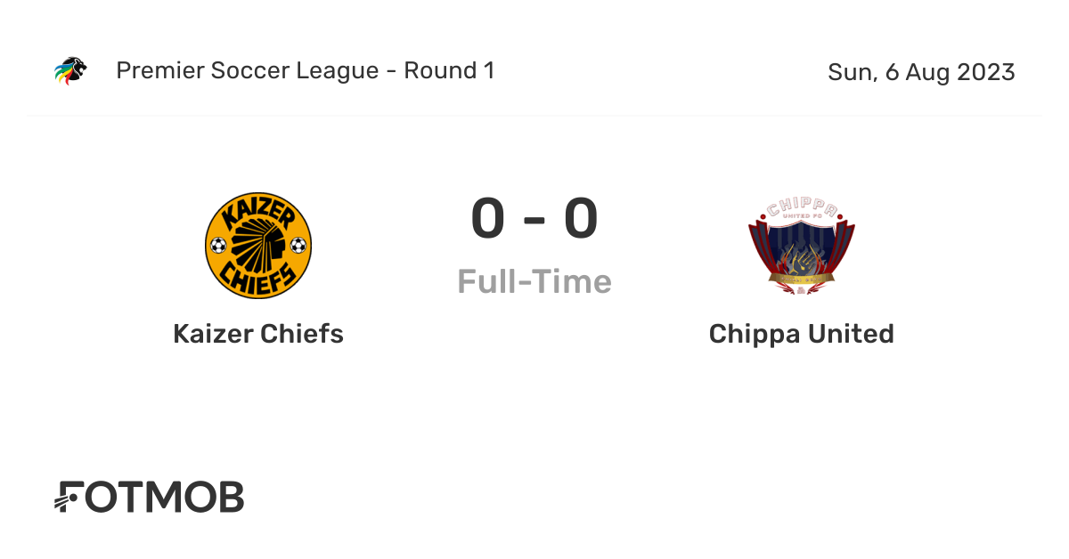 Kaizer Chiefs vs Chippa United - live score, predicted lineups and H2H ...