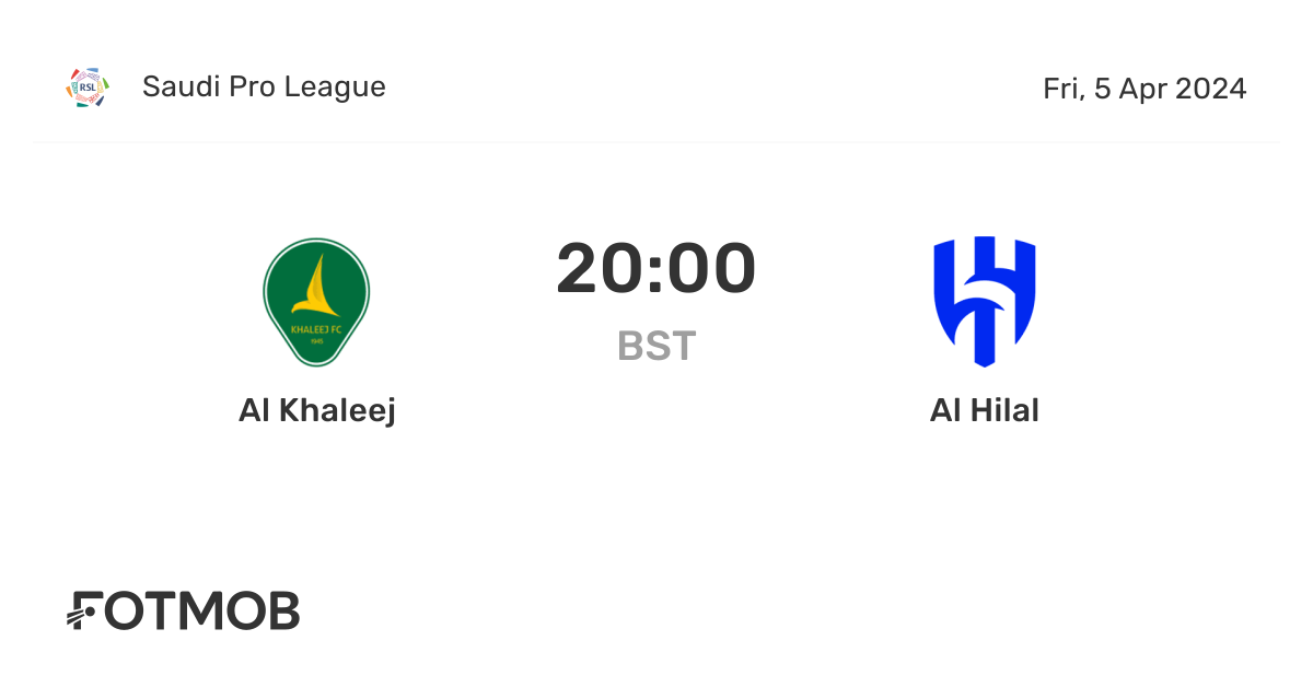 Al Khaleej x Al Hilal - placar ao vivo, escalações prováveis e ...