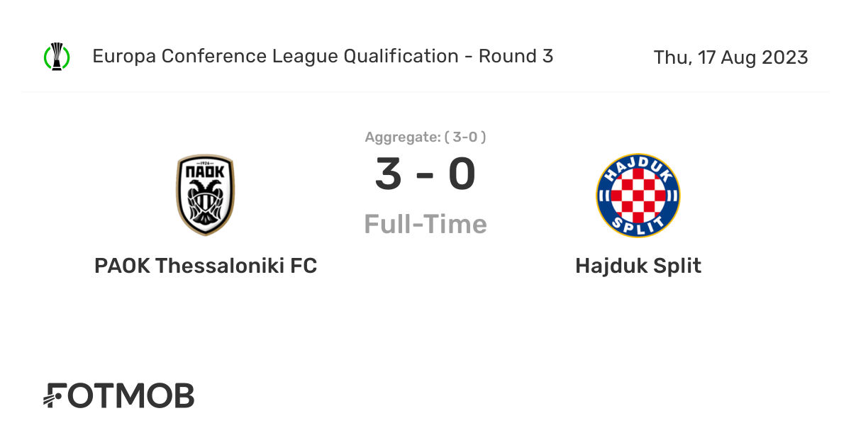 PAOK vs Hajduk Split Predictions, Tips & Match Preview