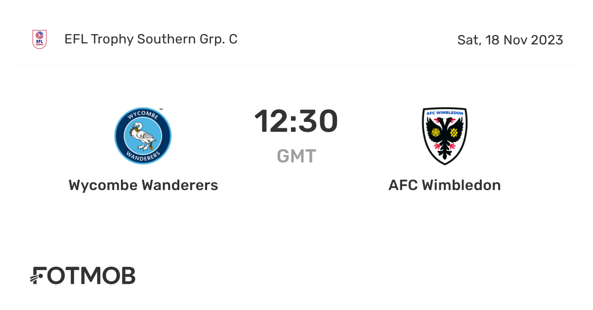 Wanderers vs AFC Wimbledon live score, predicted lineups and