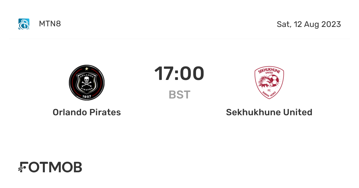 Orlando Pirates vs Sekhukhune United live score, predicted lineups