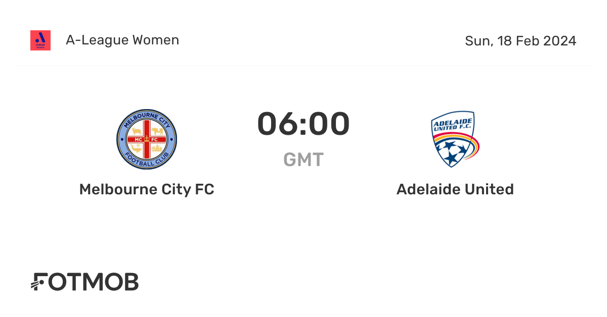 Melbourne City FC vs Adelaide United live score, predicted lineups and H2H stats