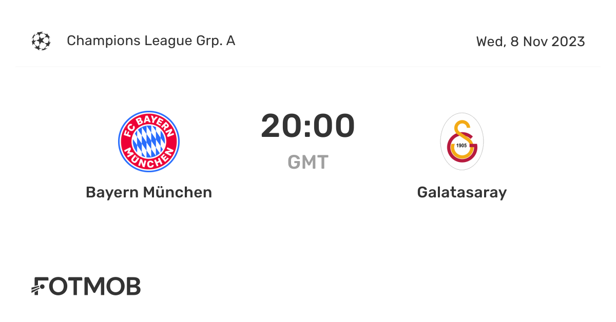 Bayern München vs Galatasaray live score,