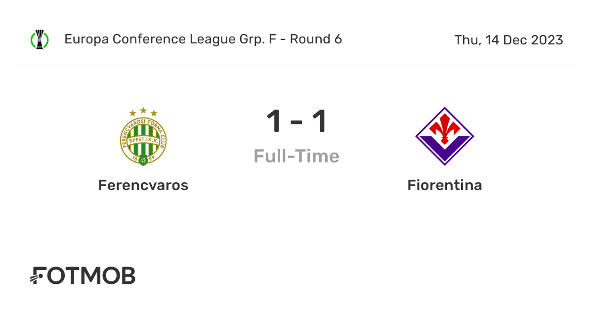 Fiorentina and Ferencvaros Draw