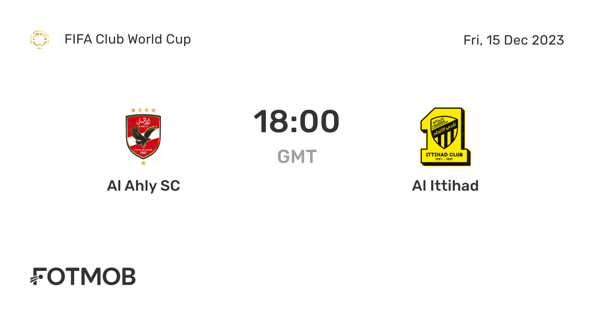 Al Ahly SC vs Al Ittihad live score, predicted lineups and H2H stats