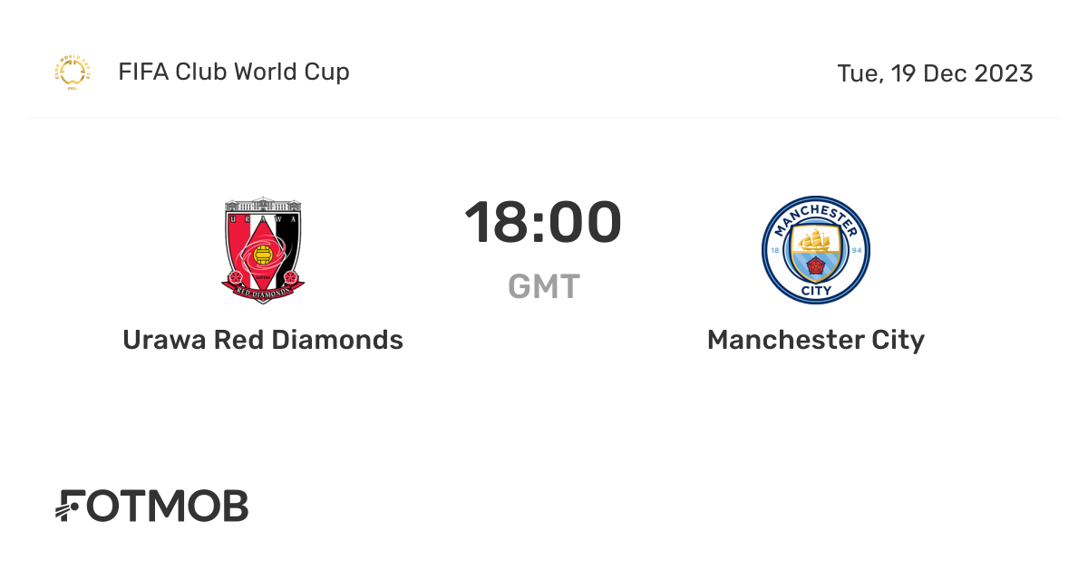 Urawa Red Diamonds vs Manchester City live score, predicted lineups