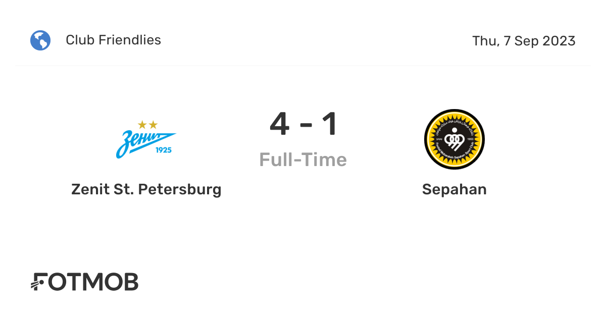 Sepahan Defeats Zenit in Friendly Match - KhabarOnline