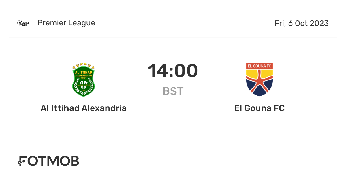 Al Ittihad Alexandria vs El Gouna FC - live score, predicted lineups ...