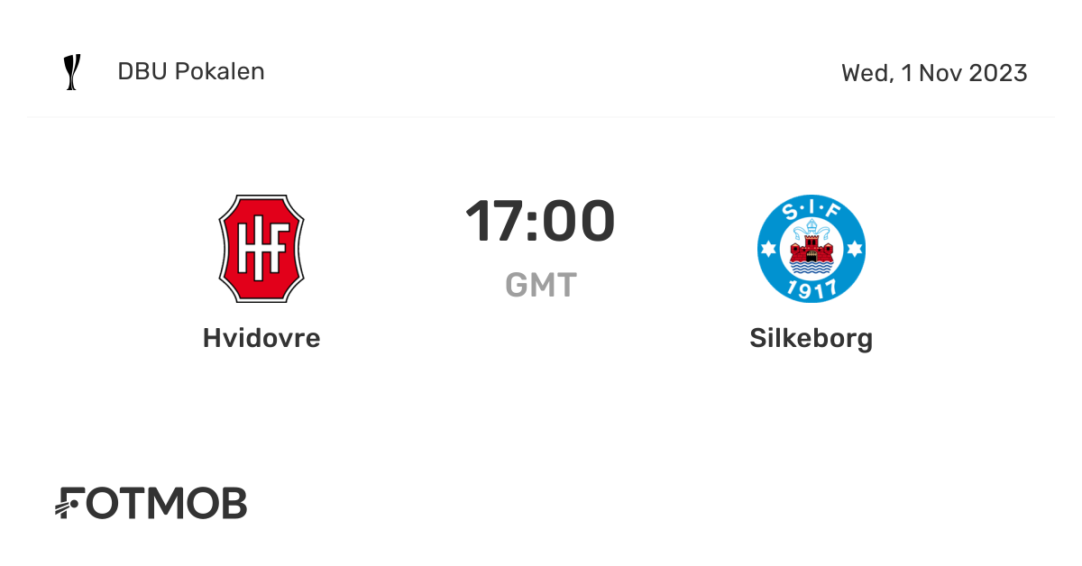 Hvidovre vs live score, predicted lineups and H2H stats