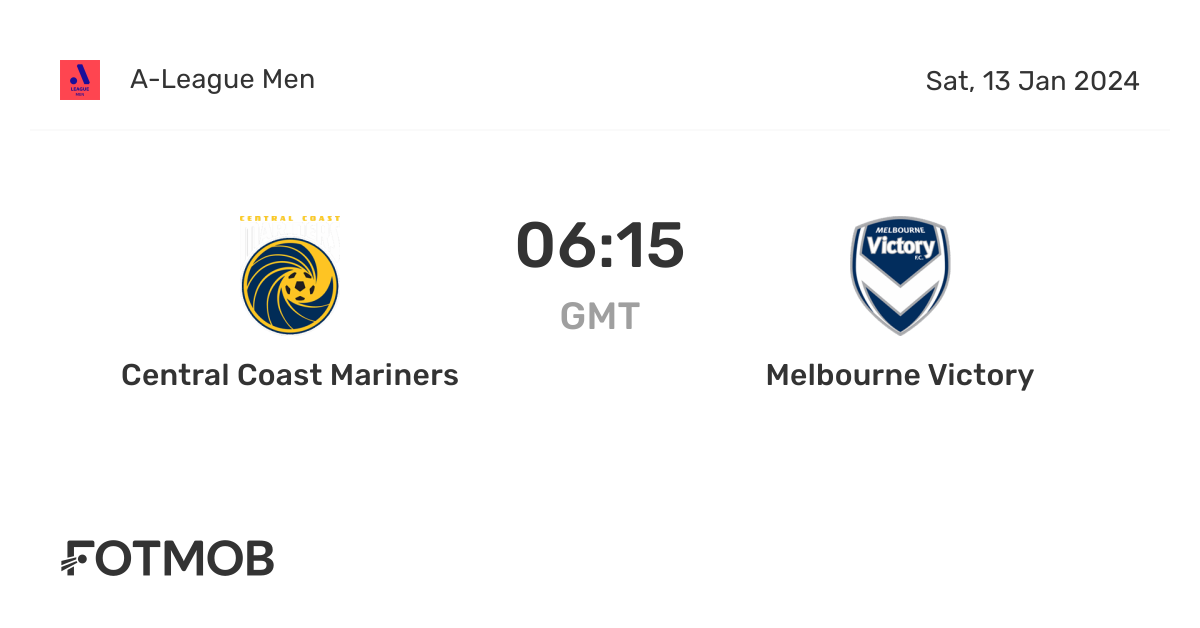 Central Coast Mariners vs Melbourne Victory live score, predicted