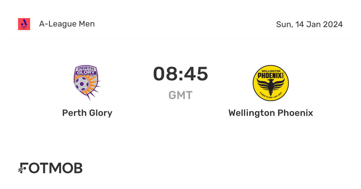 Perth Glory vs Wellington Phoenix live score, predicted lineups and H2H stats