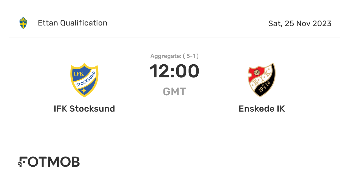 IFK Stocksund vs Enskede IK live score, predicted lineups and H2H stats.