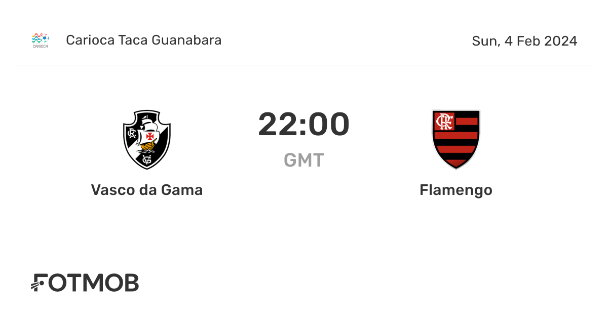 Vasco da Gama vs Flamengo live score, predicted lineups and H2H stats