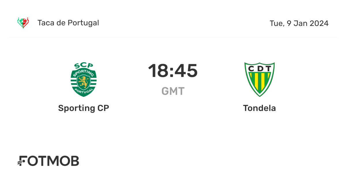 Sporting CP vs Tondela - marcador en vivo, alineaciones previstas y ...