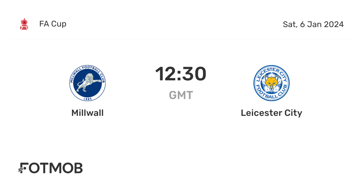 Millwall vs Leicester City marcador en vivo, alineaciones previstas y