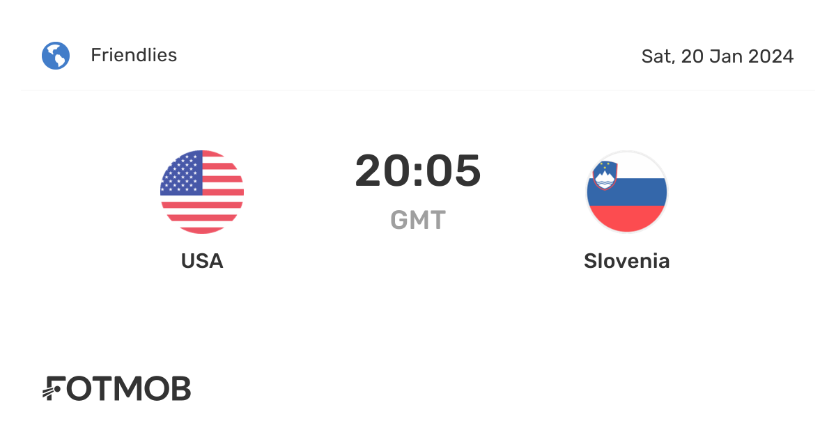 USA vs Slovenia live score, predicted lineups and H2H stats