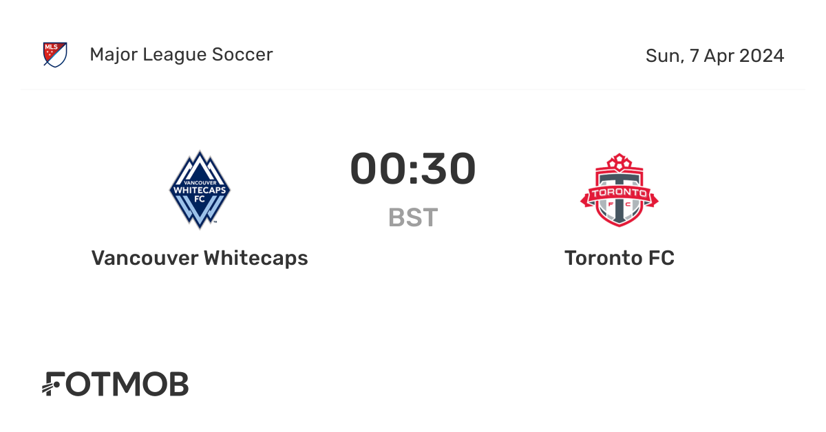 Vancouver Whitecaps vs Toronto FC live score, predicted lineups and