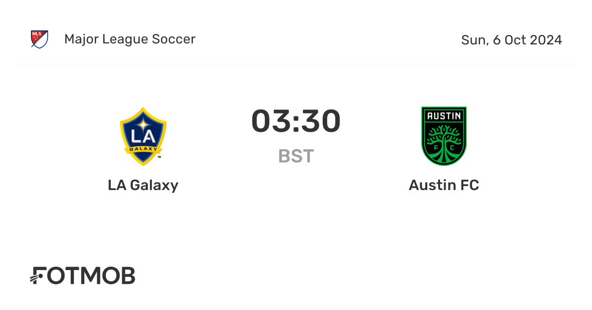 LA Galaxy vs Austin FC - live score, predicted lineups and H2H stats