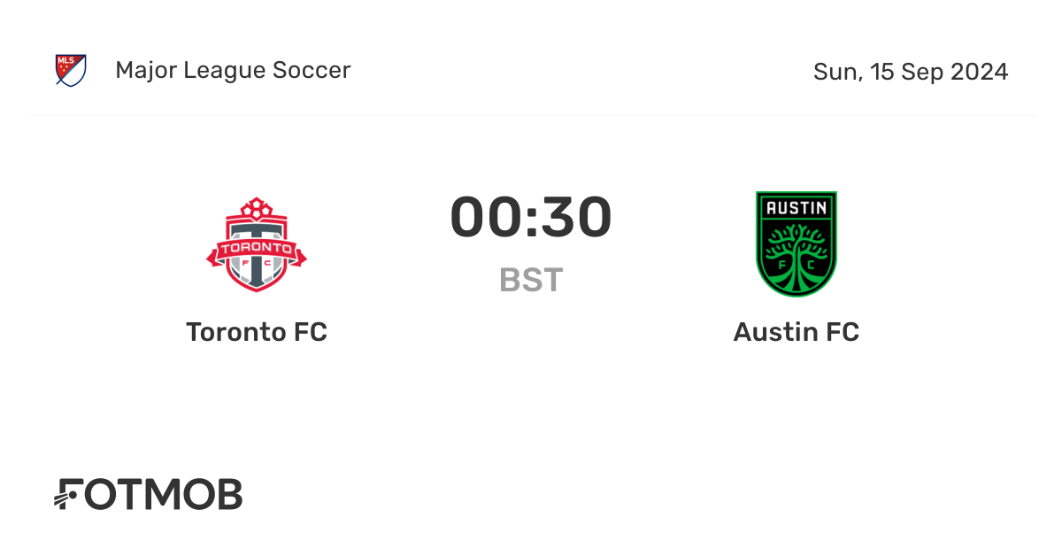 Toronto FC vs Austin FC - live score, predicted lineups and H2H stats