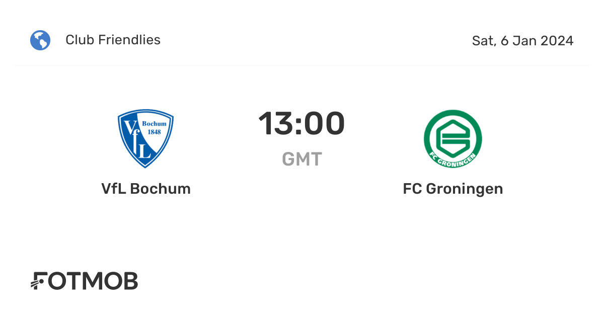 VfL Bochum vs FC Groningen live score, predicted lineups and H2H stats